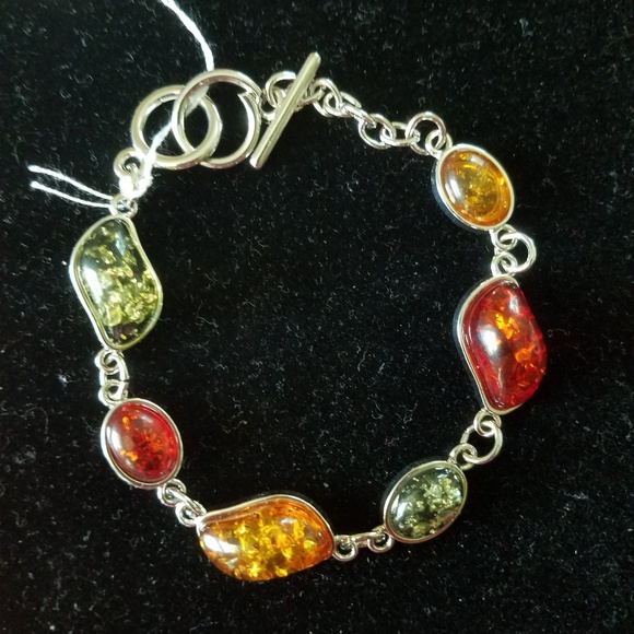 NEW Multicolor amber bracelet - Picture 2 of 3